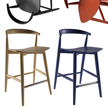 Sleek Newood Light Chair 3D model image 1 