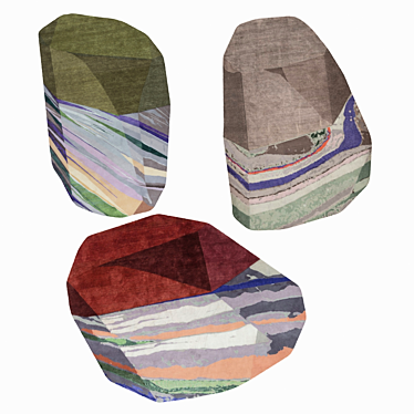 Artistic Fordite Carpets by cc-tapis 3D model image 1 