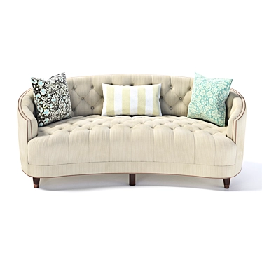 Elegant Caracole Classic Sofa 3D model image 1 