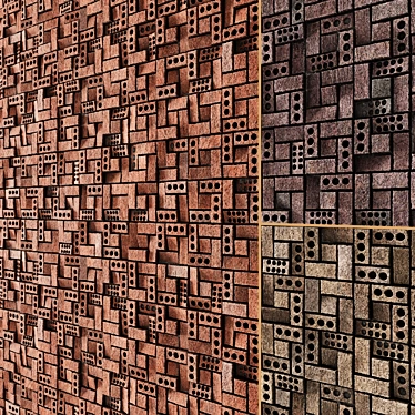 14-Material Brick Texture 3D model image 1 