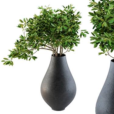 Elegant Branch Bouquet - Vase Included 3D model image 1 