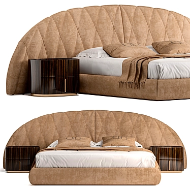 Elegant Ulisse Daytona Bed 3D model image 1 