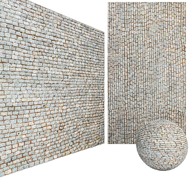  6K Textured Street Paving Stones 3D model image 1 