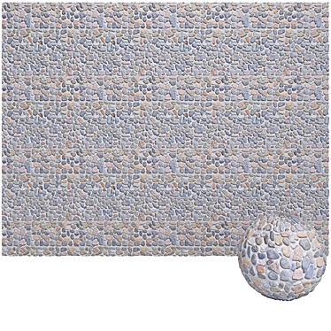 Cobblestone Textures Collection 3D model image 1 