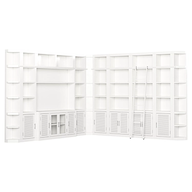 Grandiose Library Bookcase 3D model image 1 