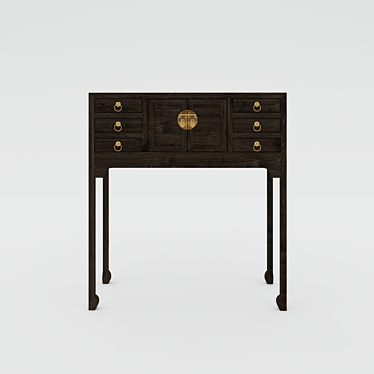 Soul Wood Console: Elegant and Timeless 3D model image 1 