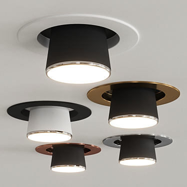 Fabbian Claque F43: Modern LED Ceiling Light 3D model image 1 