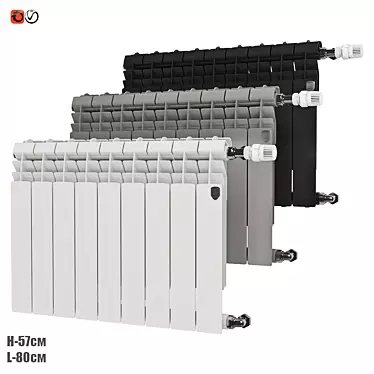 Sleek Radiator Monoblock 3D model image 1 