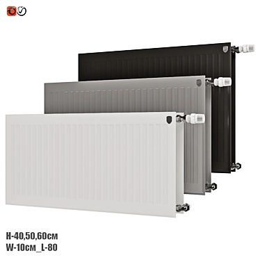 Royal Thermo Hygiene 80 Panel Radiator 3D model image 1 