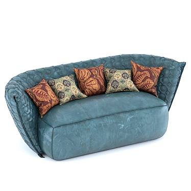 Modern Concept Sofa with High-Resolution Texture 3D model image 1 