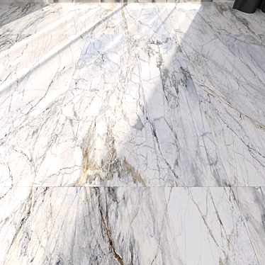 Supreme White Marble Floor Set 3D model image 1 