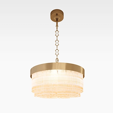 Venetian Charm: Patrizia Volpato Hanging Chandelier 3D model image 1 