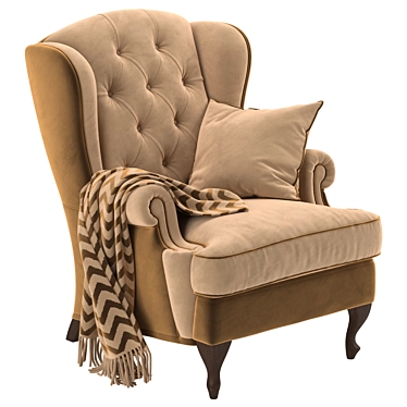 Elegant Tosconova Rebecca Armchair 3D model image 1 