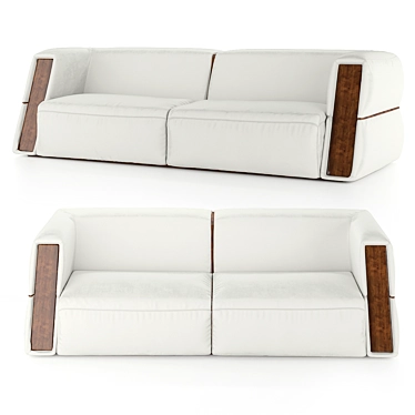 Elegant TL-2390 Sofa by Tonino Lamborghini 3D model image 1 