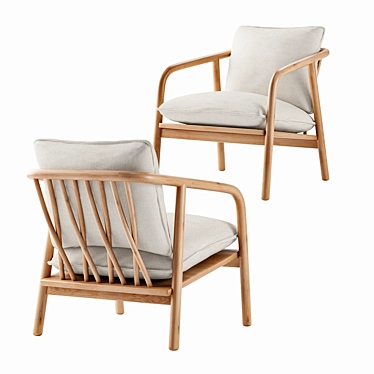 Scandi Frame Laurel Chair 3D model image 1 