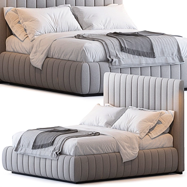 TUYO Bed: Sleek and Sophisticated 3D model image 1 