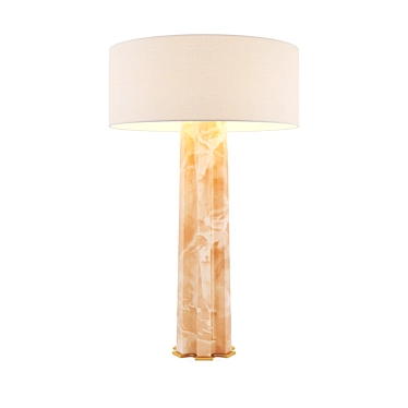 Grecian Elegance Alabaster Lamp 3D model image 1 
