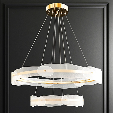 Illuminous Solstice LED Chandelier 3D model image 1 