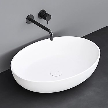 Title: VALLONE MONO Sink: Sleek and Sophisticated 3D model image 1 