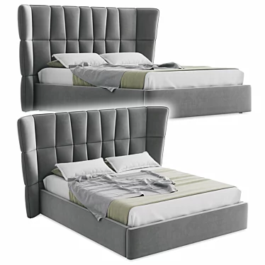 Gray bed