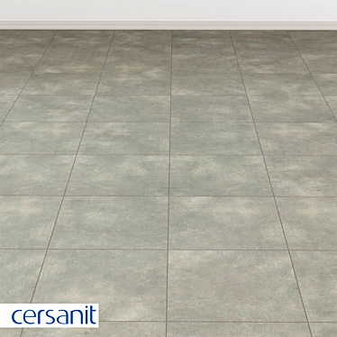 Soul Gray Relief Porcelain Tile 42x42 - Cersanit 3D model image 1 