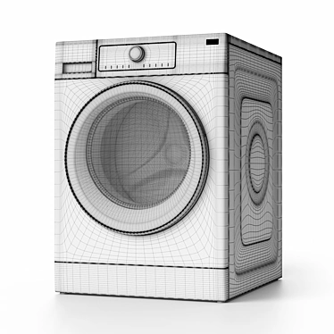 Whirlpool FSCR10432: Efficient 9kg Front Load Washing Machine 3D model image 1 