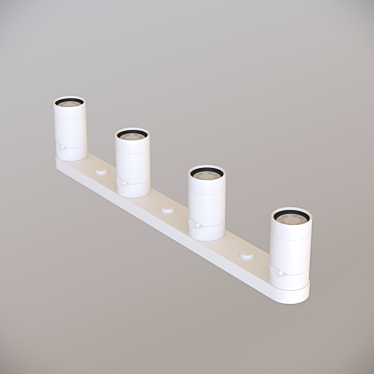 IKEA Nimone White Ceiling Spotlight 3D model image 1 