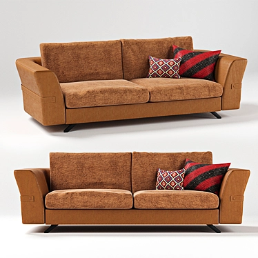 Grilli Joe 3-Seater Sofa: Elegant and Stylish 3D model image 1 