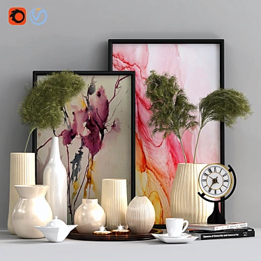 Elegant Decor Set: 17 3D model image 1 