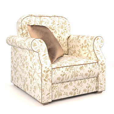 Elegant Moon 112 Armchair 3D model image 1 