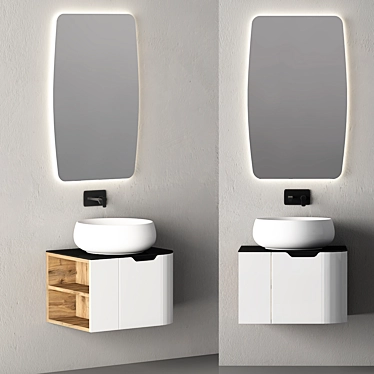 Sleek Bathroom Cabinet | No. 093 3D model image 1 