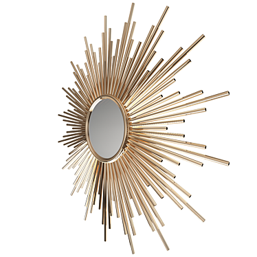 Sun Shaped Mirror for a Stylish Décor 3D model image 1 