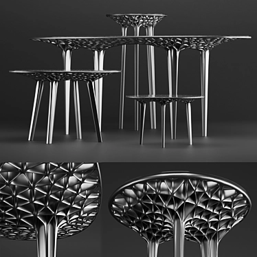 Sedona Sandstone Tables & Stool 3D model image 1 