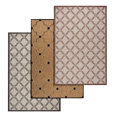 High-Quality Carpets Set 3D model image 1 