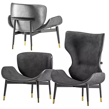 Elegant Jorgen Arm Chair 3D model image 1 