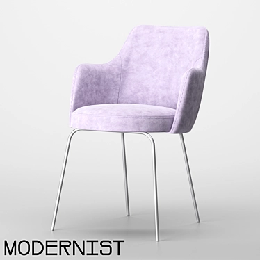 OM Semi-chair Mone Metall NF: Stylish Metal-legged Semi-chair 3D model image 1 