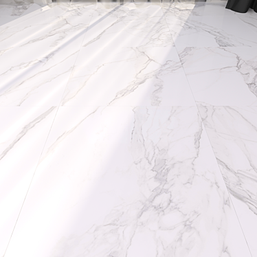 Torano Bianco Marble Floor Set 3D model image 1 