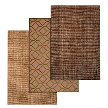 Luxury Carpet Set: High-Quality Textures 3D model image 1 