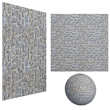 7K Tileable Old Cobblestone Mosaic Textures 3D model image 1 