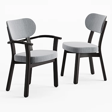 Elegant Porada Evelin Chair 3D model image 1 