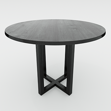 Soul Wood Dining Table: Elegant and Functional 3D model image 1 