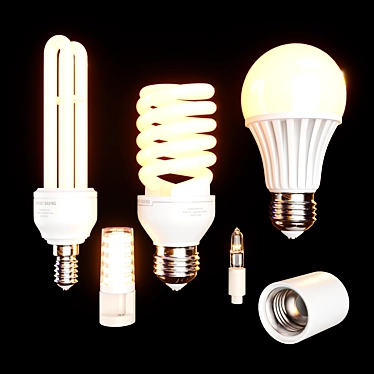 Energy saving lamps set