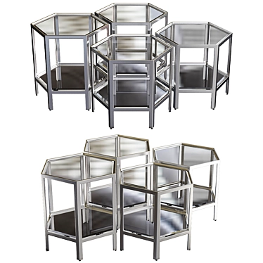 Elegant ARAMIS Eichholtz Chandelier 3D model image 1 