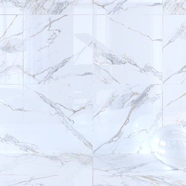 Museum Kritios White Wall Tiles 3D model image 1 