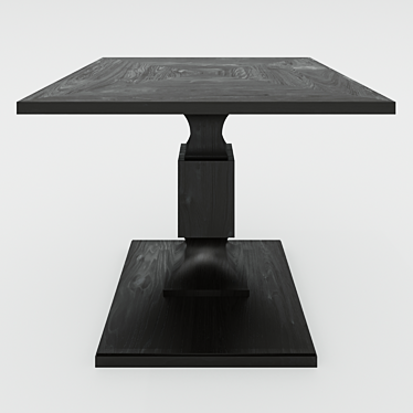 Soul Wood Dining Table SO-011: Exquisite & Functional 3D model image 1 
