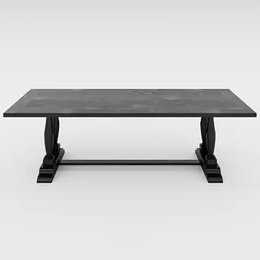 Soul Wood Dining Table: Elegant & Functional 3D model image 1 