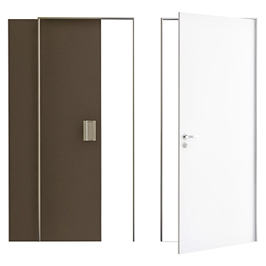 Sleek & Modern Interior Doors 3D model image 1 