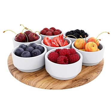 Berry Bliss Bowls 3D model image 1 