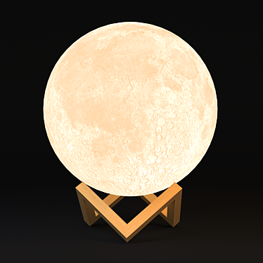 Lunar Glow 18cm Table Lamp 3D model image 1 