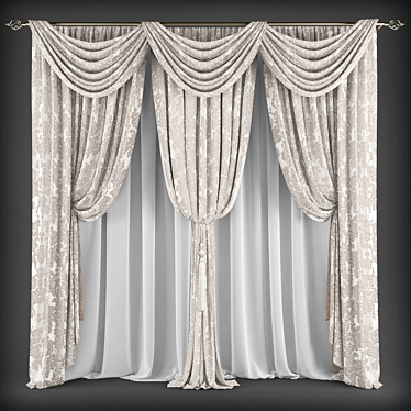  Elegant Polys Curtains: 229676 3D model image 1 